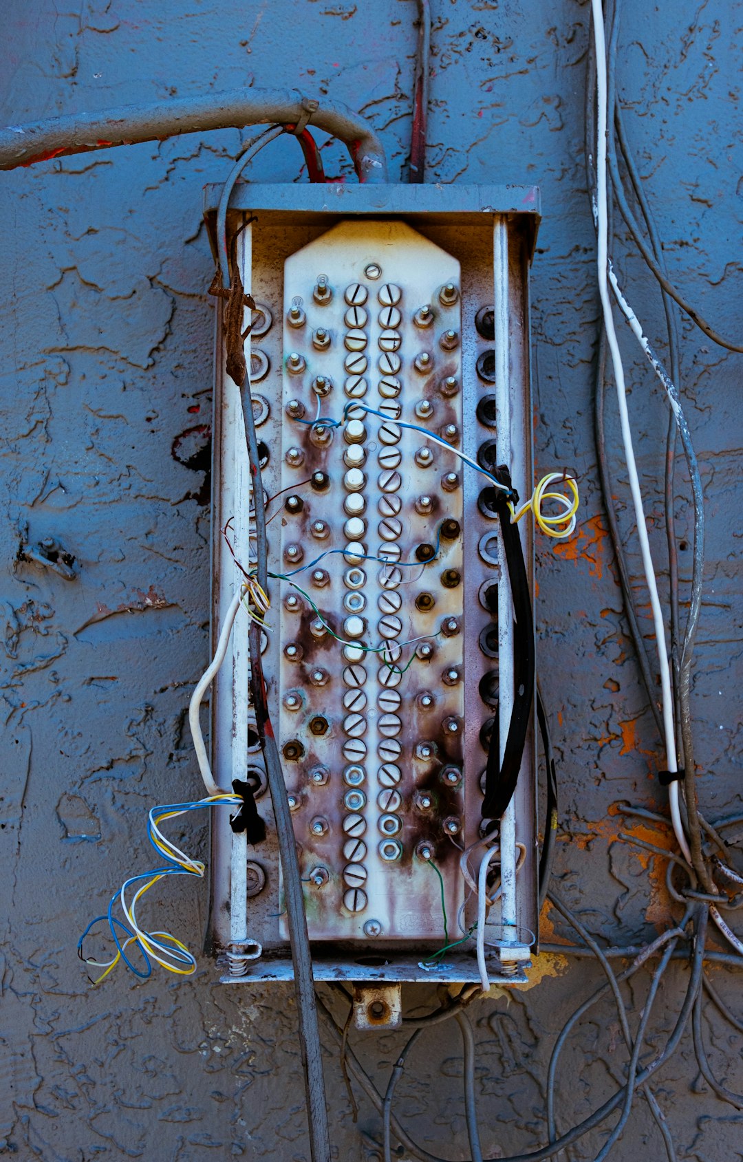 Image of damaged electrical equipment